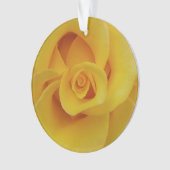 Romantische gele rozenblaadjes ornament (voorkant)