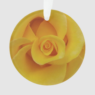 Romantische gele rozenblaadjes ornament
