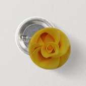 Romantische gele rozenblaadjes ronde button 3,2 cm (Voorkant /achterkant)