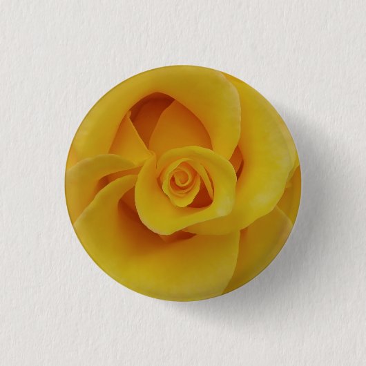 Romantische gele rozenblaadjes ronde button 3,2 cm (Voorkant)