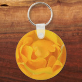 Romantische gele rozendruppels sleutelhanger (Voorkant)