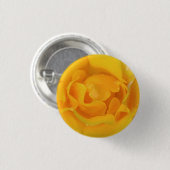 Romantische gele rozenwaterdruppels ronde button 3,2 cm (Voorkant /achterkant)