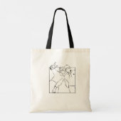 Romantische geliefden Canvas tas - Schattige paar  (Achterkant)