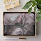 Romantische Geliefden Rode Jurk Decoupage Tissuepapier (Geschenk)