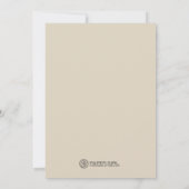 Romantische geloften trouwdouche uitnodigt kaart (Achterkant)