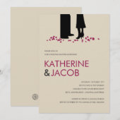 Romantische geloften trouwdouche uitnodigt kaart (Voorkant / Achterkant)