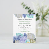 Romantische gemengde bloemen bruiloft uitnodiging (Staand voorkant)