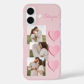 Romantische gepersonaliseerde foto & tekst iPhone  Case-Mate iPhone Case (Achterkant)
