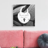 Romantische gepersonaliseerde liefde lock foto can canvas afdruk (Insitu (Woonkamer))