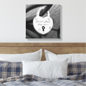 Romantische gepersonaliseerde liefde lock foto can canvas afdruk (Insitu (Slaapkamer))