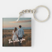 Romantische gepersonaliseerde Sleutelhanger voor k (Achterkant)