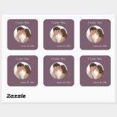 Romantische gepersonaliseerde sticker met foto en (Vel)