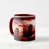 Romantische geschenkbeker mok (Voorkant links)