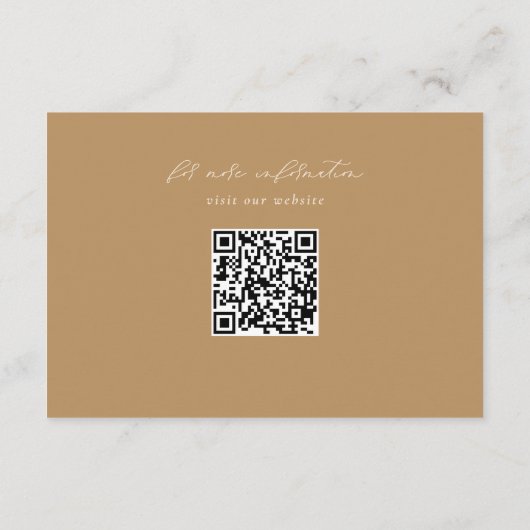 Romantische geschilderde bloemenbruiloft informatiekaartje (Achterkant)