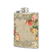 Romantische  Gesculpte Rozen Heupfles (Links)