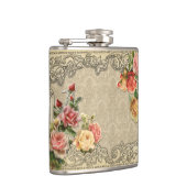 Romantische  Gesculpte Rozen Heupfles (Rechts)