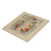 Romantische  Gesculpte Rozen Tegeltje (Zijkant)