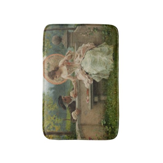 Romantische Gesprek in het Park Badmat (Voorkant Verticaal)