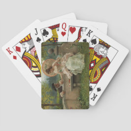 Romantische Gesprek in het Park Pokerkaarten