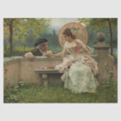 Romantische Gesprek in het Park Tissuepapier (Voorkant)