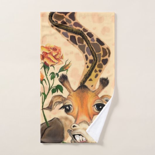 Romantische Giraffe - Gentleman - Funny Bad Handdoek (Handdoek)