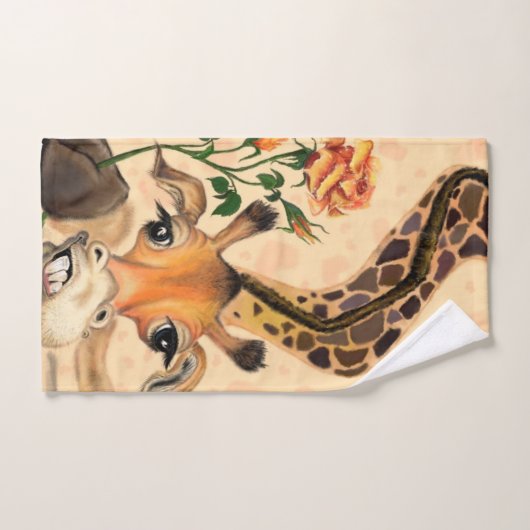 Romantische Giraffe - Gentleman - Funny Bad Handdoek (Handdoek)