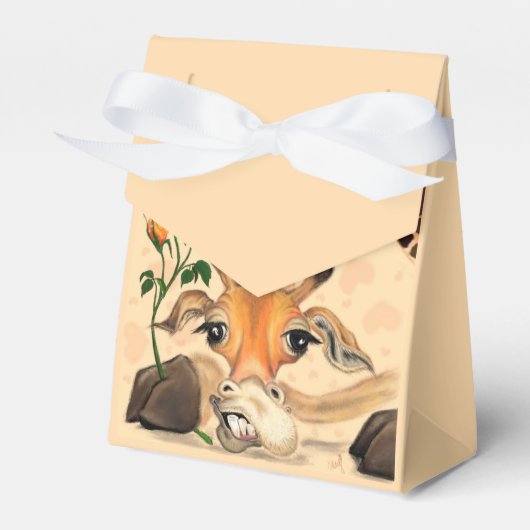 Romantische Giraffe - Gentleman - Funny Bedankdoosjes (Voorkant Zijde)