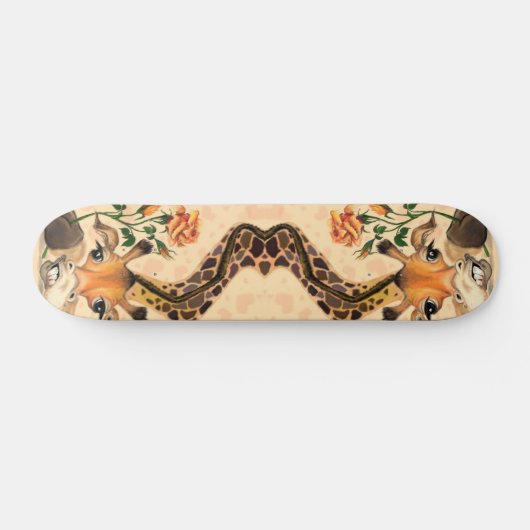 Romantische Giraffe - Gentleman - Funny - Persoonlijk Skateboard (Horizontaal)