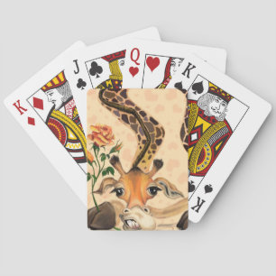 Romantische Giraffe - Gentleman - Funny Pokerkaarten