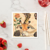 Romantische Giraffe - Gentleman - Funny Servet (Insitu)