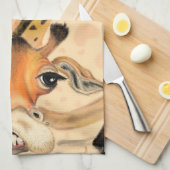 Romantische Giraffe - Gentleman - Funny Theedoek (Quarter Fold)