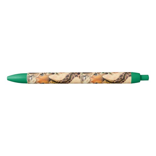 Romantische Giraffe - Gentleman - Funny Zwarte Inkt Pen (Voorkant)