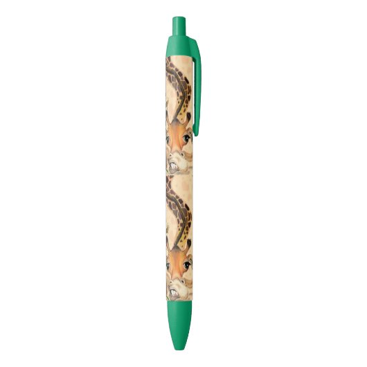 Romantische Giraffe - Gentleman - Funny Zwarte Inkt Pen (Achterkant (Verticaal))