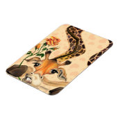 Romantische Giraffe - Gentleman - voeg Jouw tekst  Magneet (Linkerzijde)