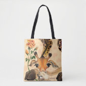 Romantische Giraffe - Gentleman - voeg Jouw tekst  Tote Bag (Voorkant)