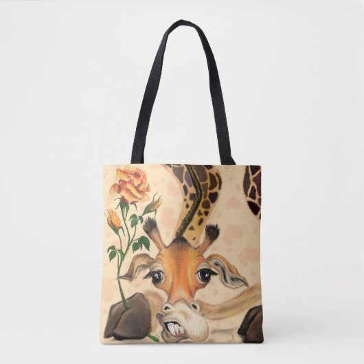 Romantische Giraffe - Gentleman - voeg Jouw tekst  Tote Bag (Voorkant)