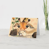 Romantische Giraffe Grappige Valentijnsdag Kaart (Voorkant)