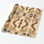 Romantische Giraffe - Heer - Grappig Cadeaupapier (Uitgerold)
