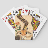 Romantische Giraffe - Heer - Grappig Pokerkaarten (Achterkant)