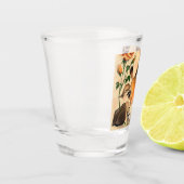 Romantische Giraffe met Rozen glazen herenman (Links)