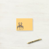 Romantische Giraffes Post-it® Notes (Op bureau)