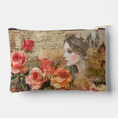 Romantische Girly Bloemen Abstracte Collage Etui (Achterkant)