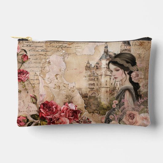 Romantische Girly Bloemen Abstracte Collage Etui (Voorkant)