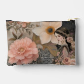 Romantische Girly Bloemen Abstracte Collage Etui (Achterkant)