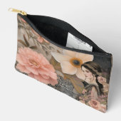 Romantische Girly Bloemen Abstracte Collage Etui (Open)