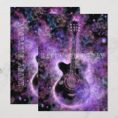 Romantische gitaarmuziek Verjaardag Kaart (Voorkant / Achterkant)