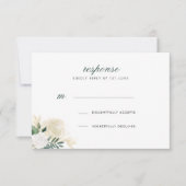 Romantische Glitter Rozen Huwelijksreactie Kaart (Voorkant)