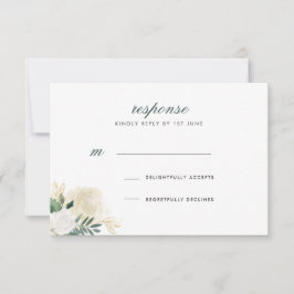 Romantische Glitter Rozen Huwelijksreactie Kaart