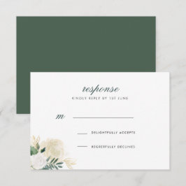 Romantische Glitter Rozen Huwelijksreactie Kaart