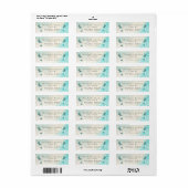 Romantische glittery Butterfly-label voor bruiloft Etiket (Full Sheet)